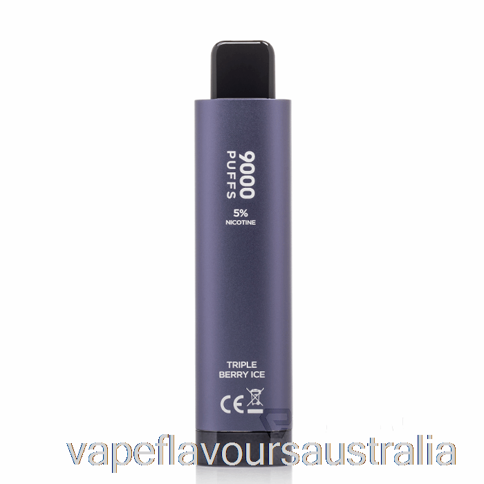 Vape Nicotine Australia HQD Cuvie Plus 2.0 9000 Disposable Triple Berry Ice